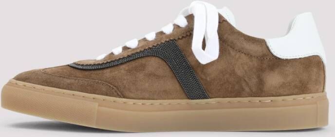 BRUNELLO CUCINELLI Bruine Sneakers Luxe Stijl Brown Dames