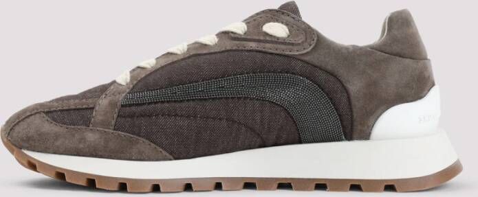 BRUNELLO CUCINELLI Bruine Sneakers voor Vrouwen Brown Dames