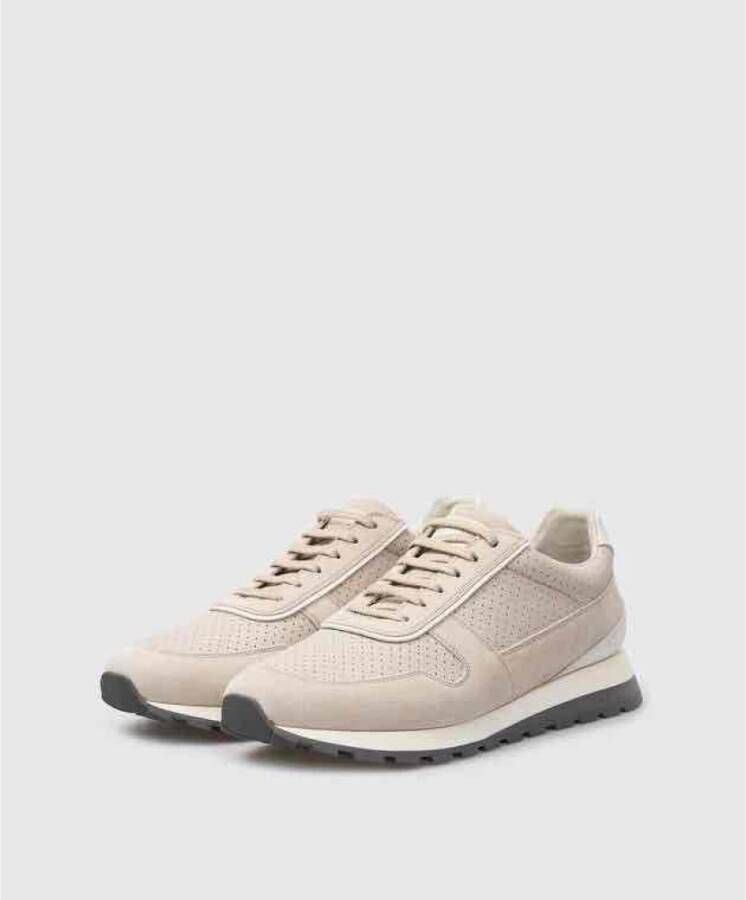 BRUNELLO CUCINELLI Casual Sneakers voor Dagelijks Gebruik Beige Heren