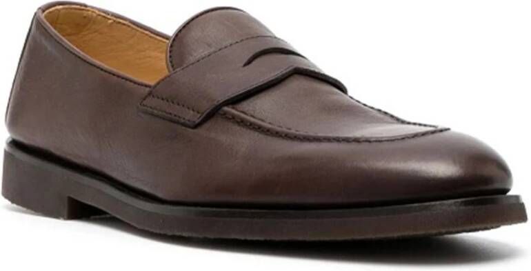 BRUNELLO CUCINELLI Donkerbruine Penny Loafer Schoenen Brown Heren