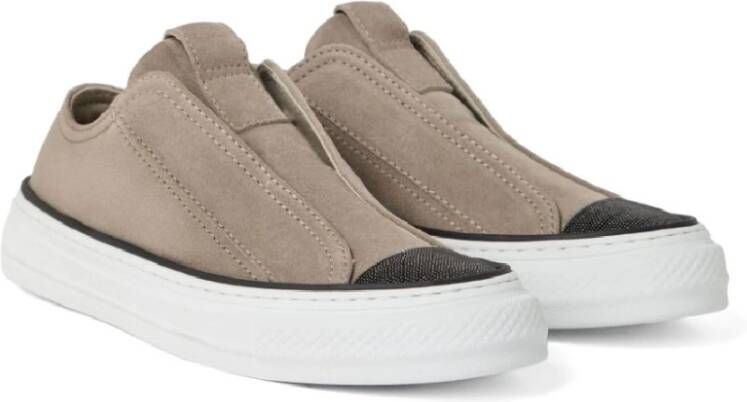 BRUNELLO CUCINELLI Elegante ICE Sneakers voor Vrouwen Beige Dames