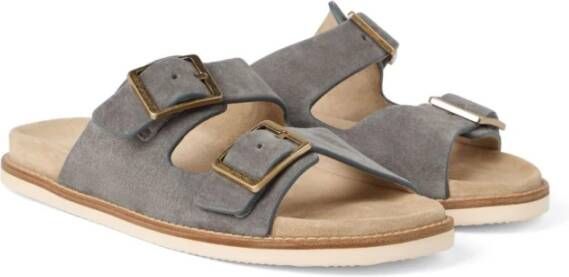 BRUNELLO CUCINELLI Elegante Sandalen voor Vrouwen Gray Heren