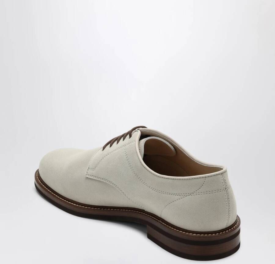 BRUNELLO CUCINELLI Geknoopte Derby Schoenen Beige Heren