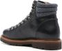 BRUNELLO CUCINELLI Gestructureerde Leren Platte Schoenen Bruin Blue Heren - Thumbnail 4