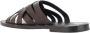 BRUNELLO CUCINELLI Geweven leren blokhak sandalen Brown Heren - Thumbnail 3