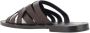 BRUNELLO CUCINELLI Geweven leren sandalen met blokhak Brown Heren - Thumbnail 3