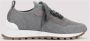 BRUNELLO CUCINELLI Glanzende Gebreide Sneakers Gray Dames - Thumbnail 3