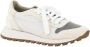 BRUNELLO CUCINELLI Glitter Teen Lace-Up Sneakers met Suède Detail White Dames - Thumbnail 2