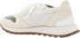 BRUNELLO CUCINELLI Glitter Teen Lace-Up Sneakers met Suède Detail White Dames - Thumbnail 3