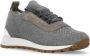 BRUNELLO CUCINELLI Grijze Gebreide Sneakers met Diamant Detail Gray Dames - Thumbnail 3