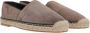 BRUNELLO CUCINELLI Grijze Suède Platte Espadrilles Beige Heren - Thumbnail 2