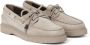 BRUNELLO CUCINELLI Grijze Veterschoenen Platte Schoenen Rubberen Zool Gray Dames - Thumbnail 2