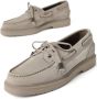 BRUNELLO CUCINELLI Grijze Veterschoenen Platte Schoenen Rubberen Zool Gray Dames - Thumbnail 4