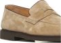 BRUNELLO CUCINELLI Hazelnoot Suède Penny Loafers Bruin Brown Heren - Thumbnail 4