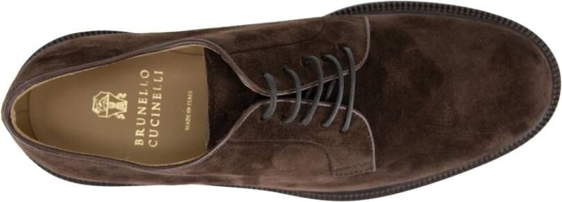 BRUNELLO CUCINELLI Heren Formele Veterschoenen Brown Heren