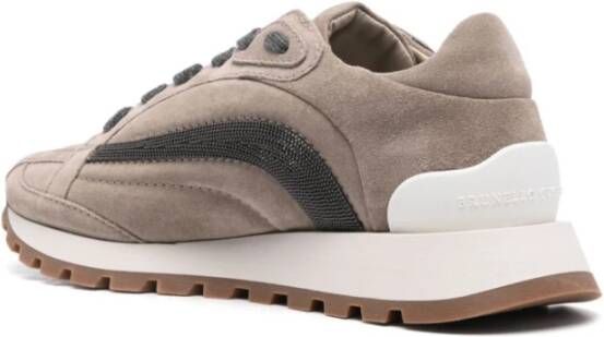 BRUNELLO CUCINELLI Ice Sneakers voor een coole look Beige Dames