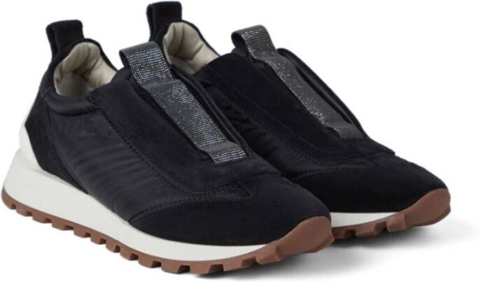 BRUNELLO CUCINELLI Klassieke Sneakers voor Dagelijks Gebruik Black Dames