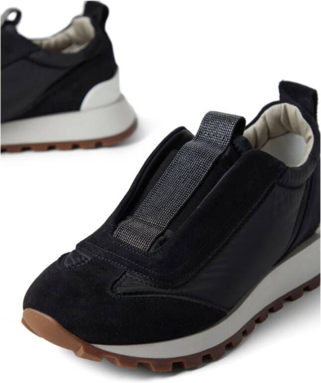 BRUNELLO CUCINELLI Klassieke Sneakers voor Dagelijks Gebruik Black Dames