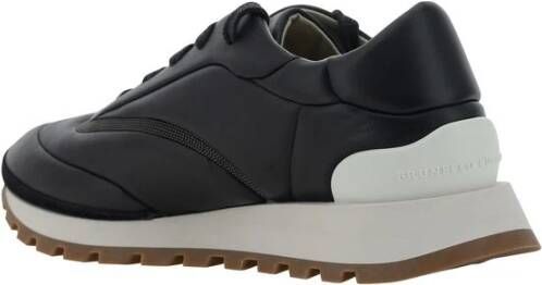 BRUNELLO CUCINELLI Leren Sneakers met Puntige Neus Black Dames