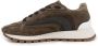 BRUNELLO CUCINELLI Lichtgewicht wol canvas suède runners Brown Dames - Thumbnail 2