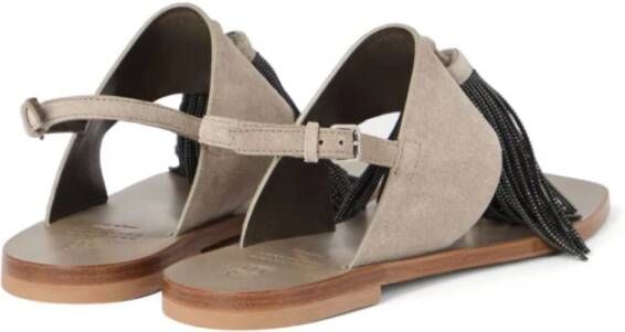 BRUNELLO CUCINELLI Lichtgrijze Sandalen Gray Dames