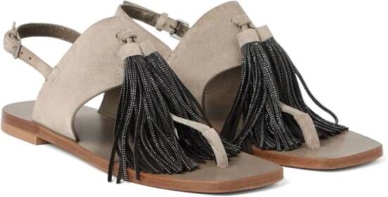 BRUNELLO CUCINELLI Lichtgrijze Sandalen Gray Dames