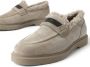 BRUNELLO CUCINELLI Lichtgrijze Shearling Penny Loafers Gray Dames - Thumbnail 4