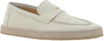 BRUNELLO CUCINELLI Logo Leren Instap-Espadrilles White Heren