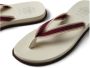 BRUNELLO CUCINELLI Logo Teenslippers Bordeaux Rubber Red Heren - Thumbnail 4