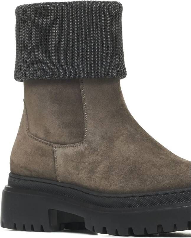 BRUNELLO CUCINELLI Luxe Italiaanse Modestijl Brown Dames