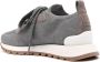 BRUNELLO CUCINELLI Metallic Grijze Gebreide Sneakers met Geperforeerde Neus Gray Dames - Thumbnail 2