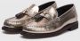 BRUNELLO CUCINELLI Metallic Leren Loafers met Kwast Ketting Gray Dames - Thumbnail 2