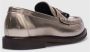 BRUNELLO CUCINELLI Metallic Leren Loafers met Kwast Ketting Gray Dames - Thumbnail 3