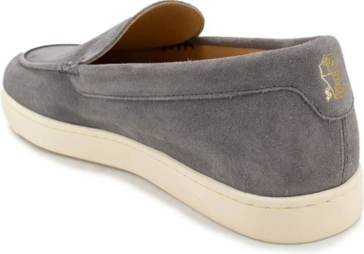 BRUNELLO CUCINELLI Moderne Suède Mocassin Trainers Gray Heren