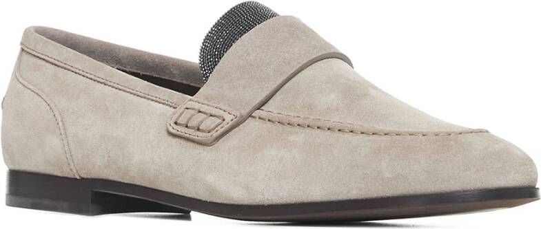 BRUNELLO CUCINELLI Platte schoenen voor vrouwen Beige Dames