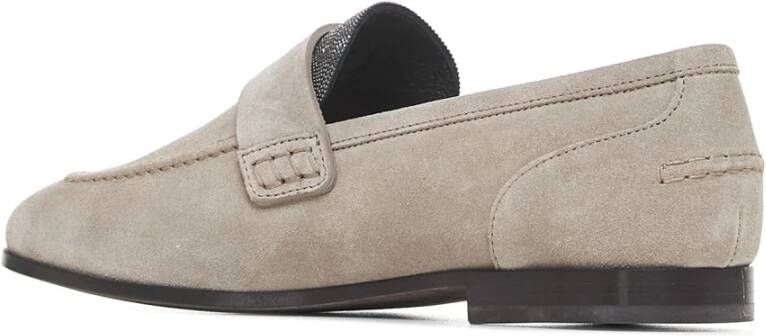 BRUNELLO CUCINELLI Platte schoenen voor vrouwen Beige Dames