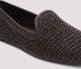 BRUNELLO CUCINELLI Rafia Slippers Brown Dames - Thumbnail 4