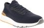 BRUNELLO CUCINELLI Runners van katoenen breisel en halfglanzend kalfsleer Blue Heren - Thumbnail 2