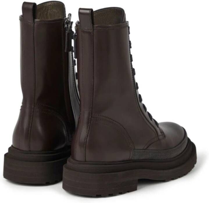 BRUNELLO CUCINELLI Stijlvolle Laarzen Brown Dames