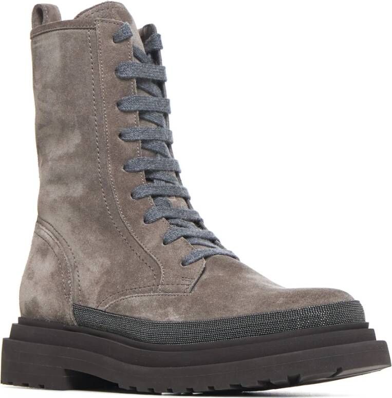 BRUNELLO CUCINELLI Stijlvolle Laarzen Gray Dames