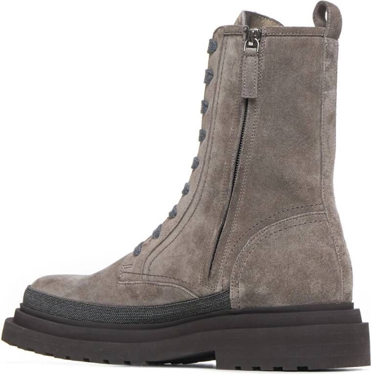 BRUNELLO CUCINELLI Stijlvolle Laarzen Gray Dames