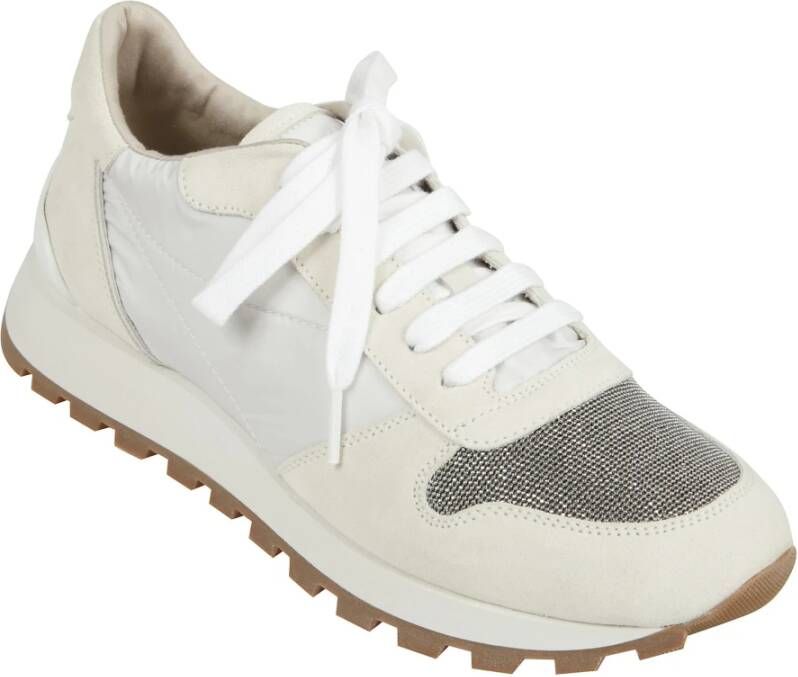 BRUNELLO CUCINELLI Stijlvolle Leren Schoenen White Dames