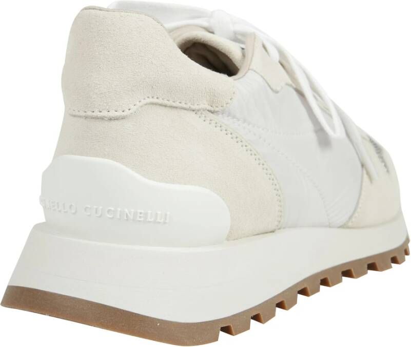 BRUNELLO CUCINELLI Stijlvolle Leren Schoenen White Dames