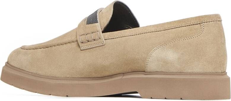 BRUNELLO CUCINELLI Stijlvolle Platte Schoenen Beige Dames