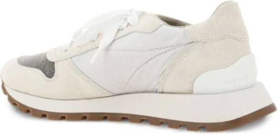 BRUNELLO CUCINELLI Stijlvolle Toe Runner Sneakers White Dames