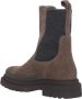 BRUNELLO CUCINELLI Suède Chelsea Boot met Elastische Banden Brown Dames - Thumbnail 2