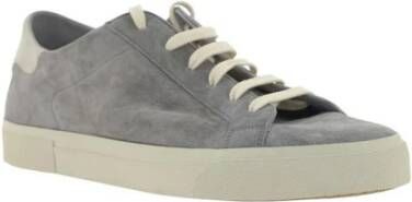 BRUNELLO CUCINELLI Suede Low Top Sneakers Gray Heren