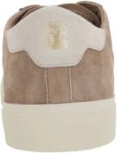 BRUNELLO CUCINELLI Suede Low-Top Sneakers met Logo Beige Heren