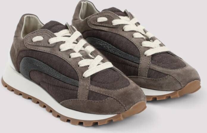 BRUNELLO CUCINELLI Taiga Sneakers voor Mannen Brown Dames