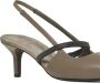 BRUNELLO CUCINELLI Taupe Leren Slingback Pumps met Monili Versiering Gray Dames - Thumbnail 4